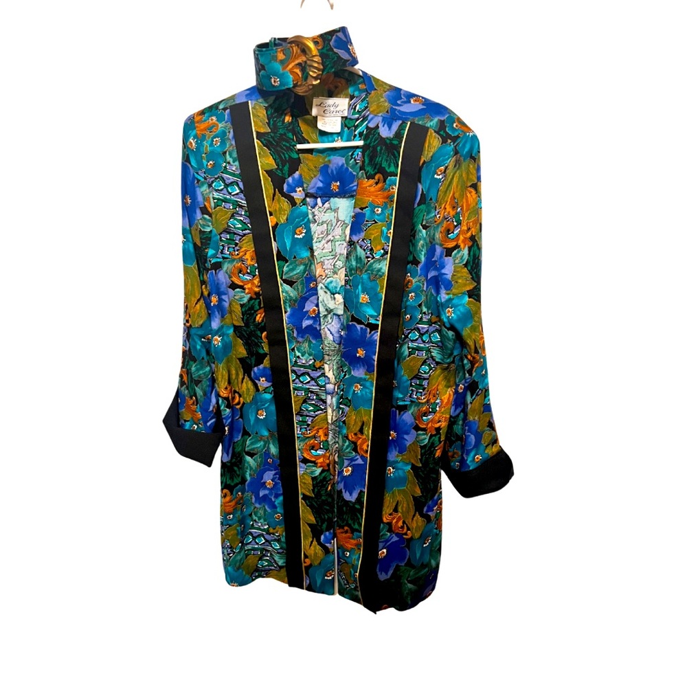 | 80s Lady Carol Floral print Jacket and belt